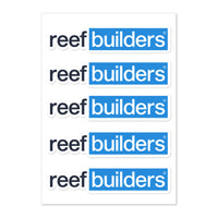 Reef Builders Sticker Sheet